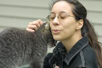 Betty and a cat