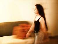 In motion